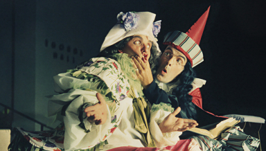 Dean Simons ’59 and John Ingle ’50 in Moliere’s The Would-Be Gentleman (1962)