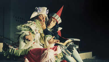 Dean Simons ’59 and John Ingle ’50 in Moliere’s The Would-Be Gentleman (1962)