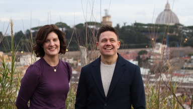 Colleen Robertson '05 and Angelo Carotenuto '05 of LivTours