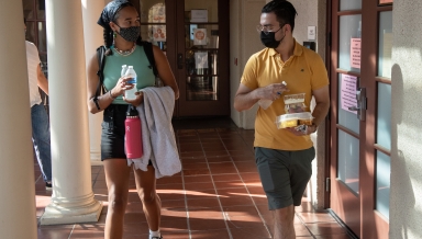 Multicultural Summer Institute students at Occidental in July 2021