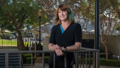 Professor of Art and Art History Amy Lyford in October 2021.