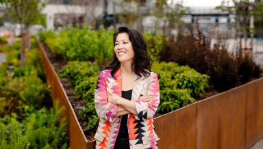 Joy Shigaki ’94, president and CEO of Friends of Waterfront Park in Seattle.