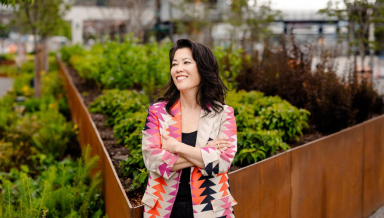 Joy Shigaki ’94, president and CEO of Friends of Waterfront Park in Seattle.