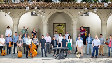 Twenty-five of the 53 personnel in Oxy’s Music Department.