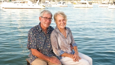 Alumnus Tod White and his wife Linda