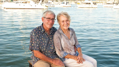 Alumnus Tod White and his wife Linda