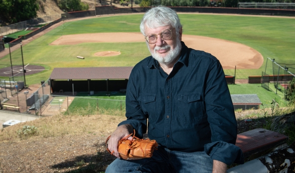 Professor Peter Dreier at Anderson Field