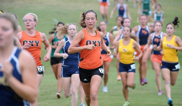 Anna Dalton '12 competing for Oxy in 2011. 