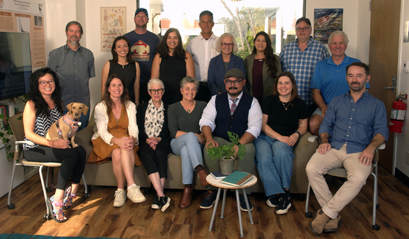 the Occidental College biology faculty, grouped for a fun and informal photo