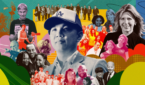 Occidental alumni Eric Chen, Tammy Bird, Mike Schmidt, and Jenny Dean Schmidt