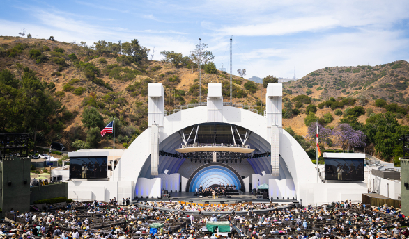 LA County High School for the Arts performs at Day 1 of the Blue Note Jazz Festival at the Hollywood Bowl on June 14, 2025.