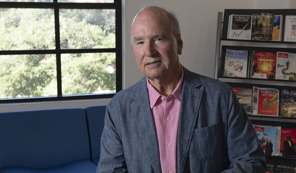Derek Shearer photographed in March 2026