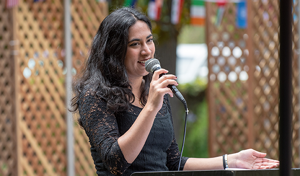 International Occidental student Zahra