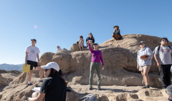 Students at Vasquez Rocks