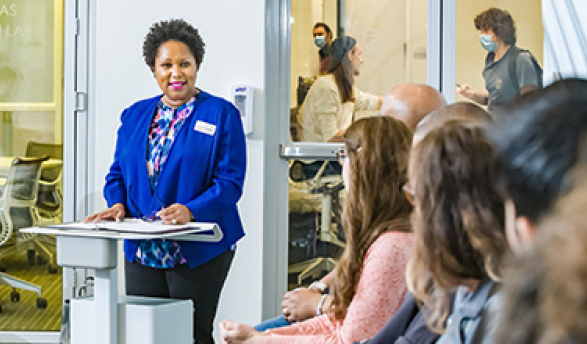 Image of a career education seminar in a classroom