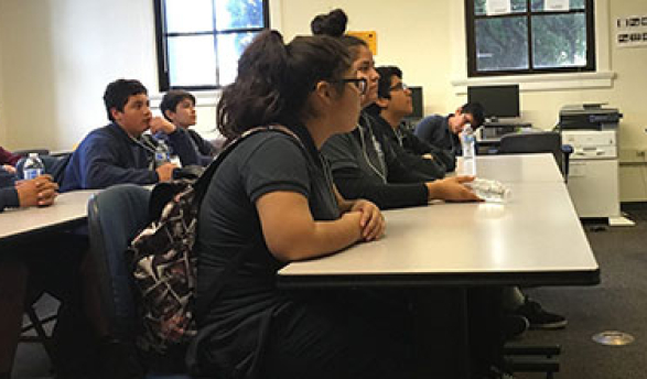 High school students receive coaching from NPP's college coaches