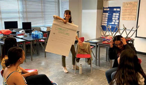 Students in dialogue as part of SYC