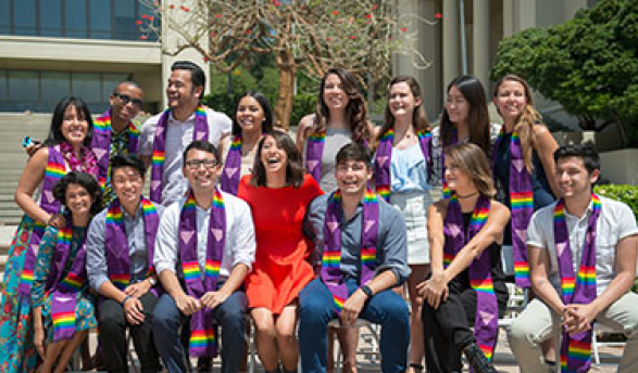 Students at Oxy's Lavender Graduation Ceremony to celebrate LGBTQ+ grads