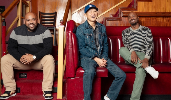Eddie Gorton ’01, Paul “PK” Kim ’98, and David Murphy ’02 
