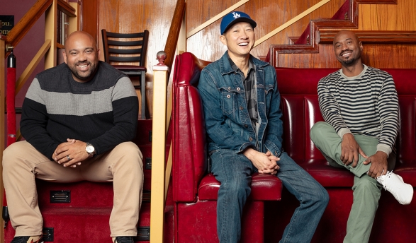 Eddie Gorton ’01, Paul “PK” Kim ’98, and David Murphy ’02 