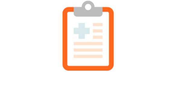 icon showing a medical clipboard