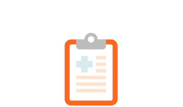 icon showing a medical clipboard