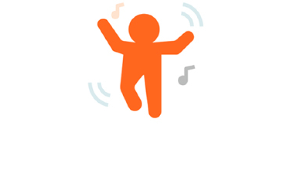 icon showing a person dancing