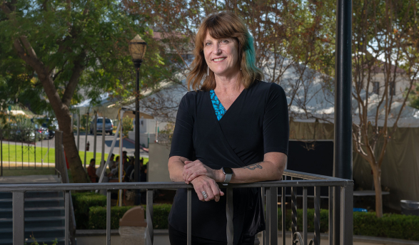 Professor of Art and Art History Amy Lyford in October 2021.