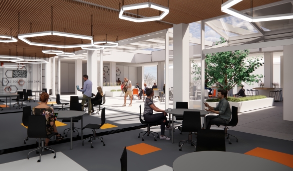 Architect's rendering of the Norris Hall of Chemistry interior