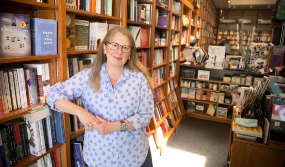 Author Susan Coll '81, photographed at Politics & Prose in Washington, D.C.
