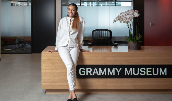 Sophia Brown ’20 at LA's Grammy Museum