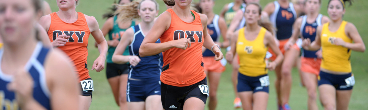 Anna Dalton '12 competing for Oxy in 2011. 