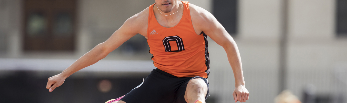  Tye Hernandez ’23 (track and field), an economics/politics double major from Brea.