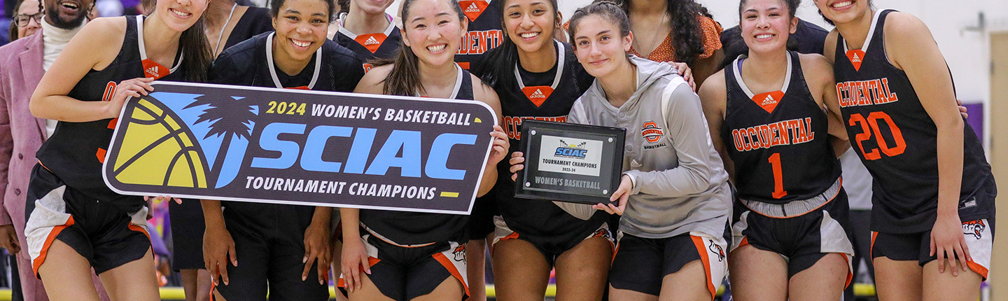 Occidental Women's Basketball Team_SCIAC Tournament Champions