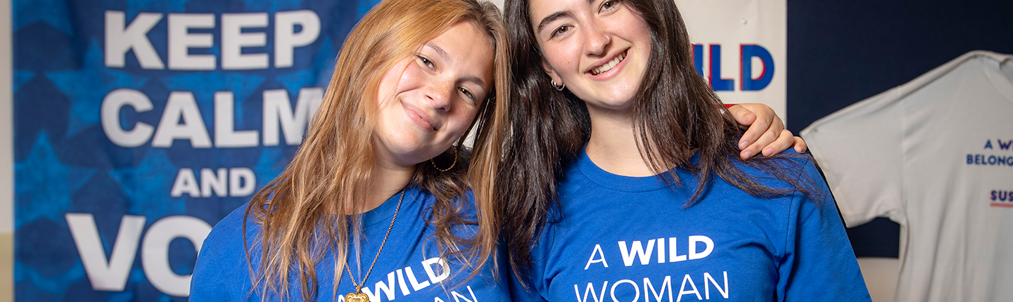 Campaign Semester participants Cady Carr '27 and Rachel Obbard '27