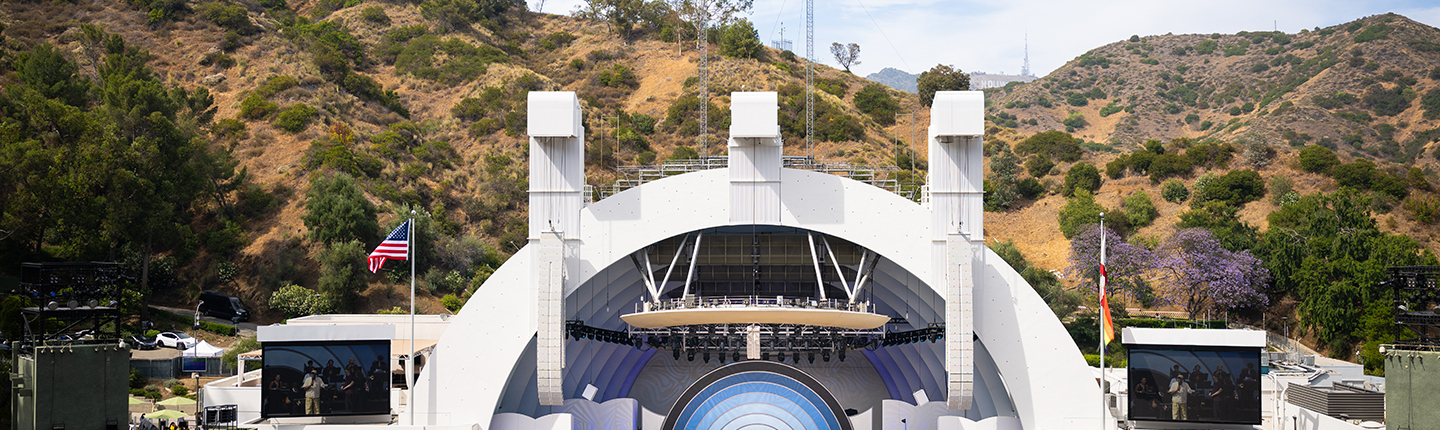 LA County High School for the Arts performs at Day 1 of the Blue Note Jazz Festival at the Hollywood Bowl on June 14, 2025.