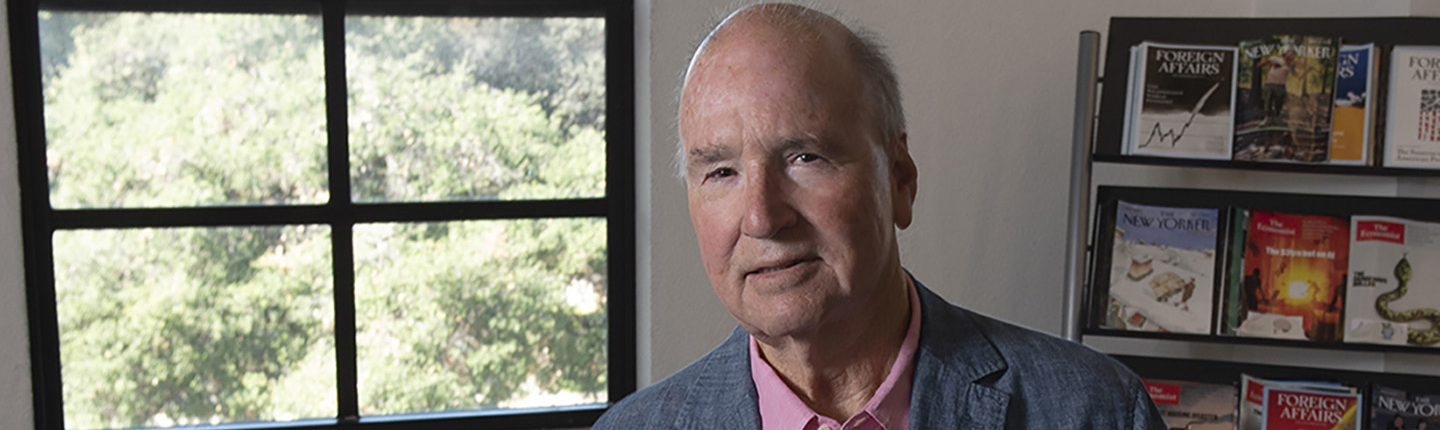 Derek Shearer photographed in March 2026