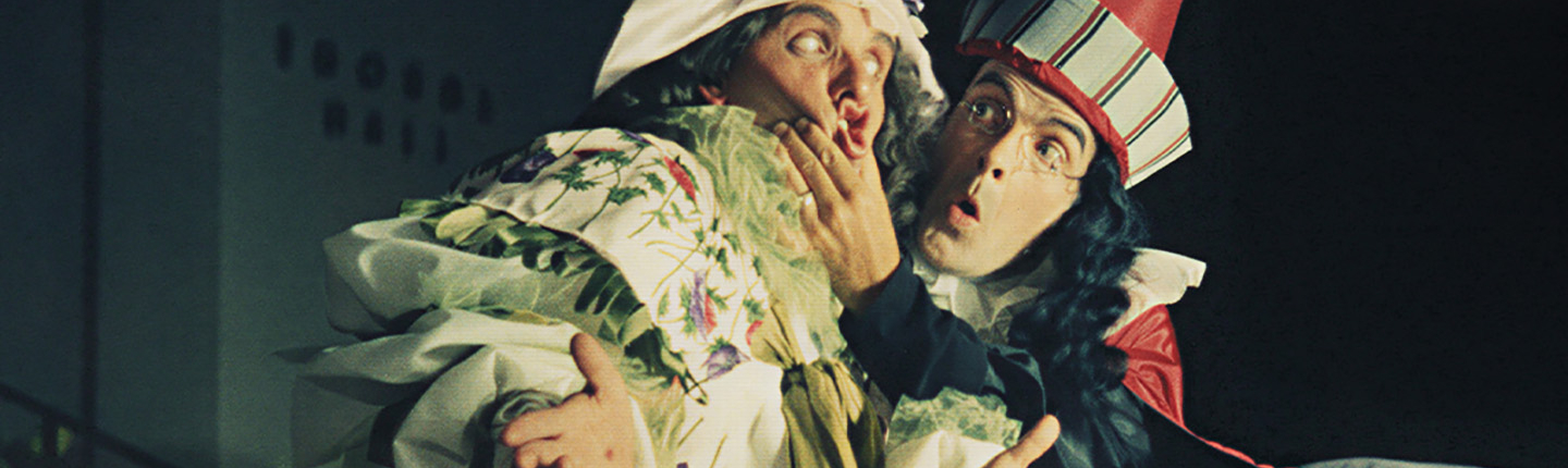 Dean Simons ’59 and John Ingle ’50 in Moliere’s The Would-Be Gentleman (1962)