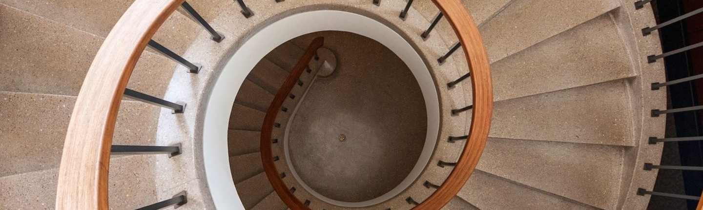 Aerial View of AGC Stairs