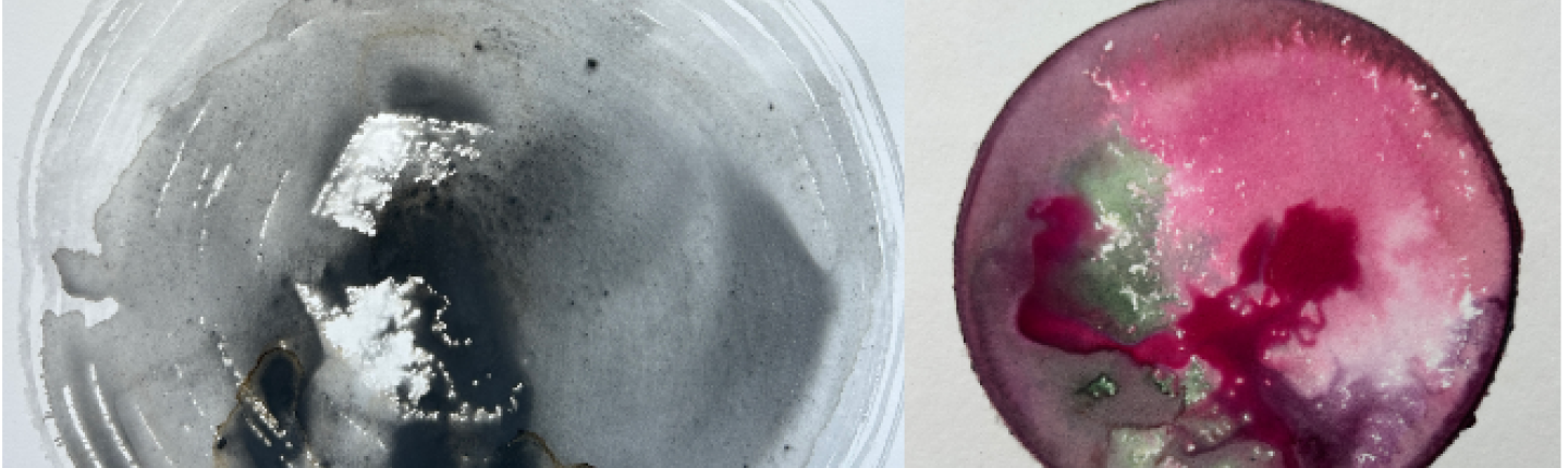 two different kinds of naturally made inks