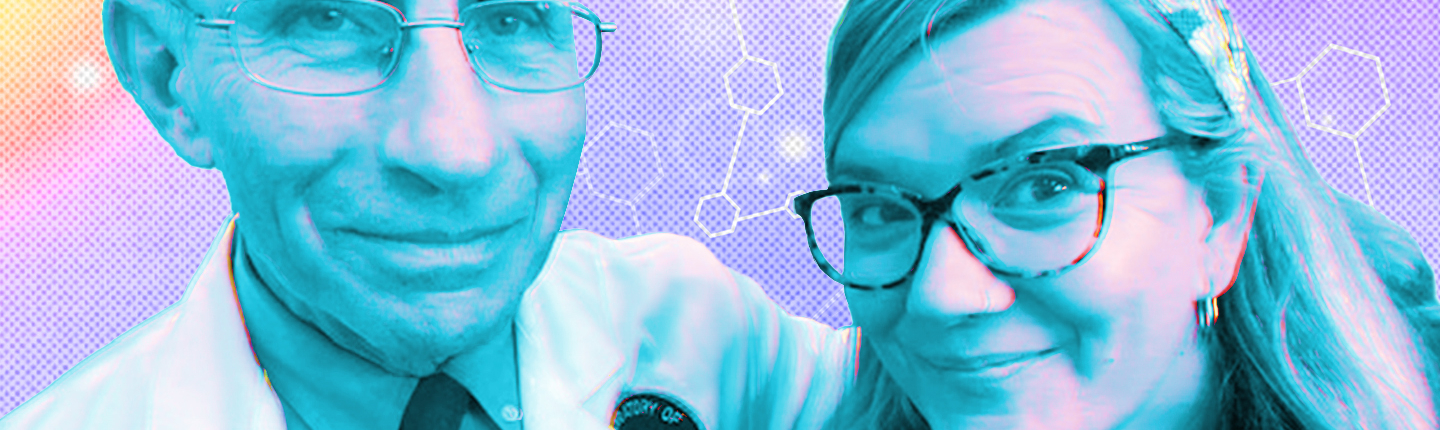 Dr. Anthony Fauci and Kate Rope '95