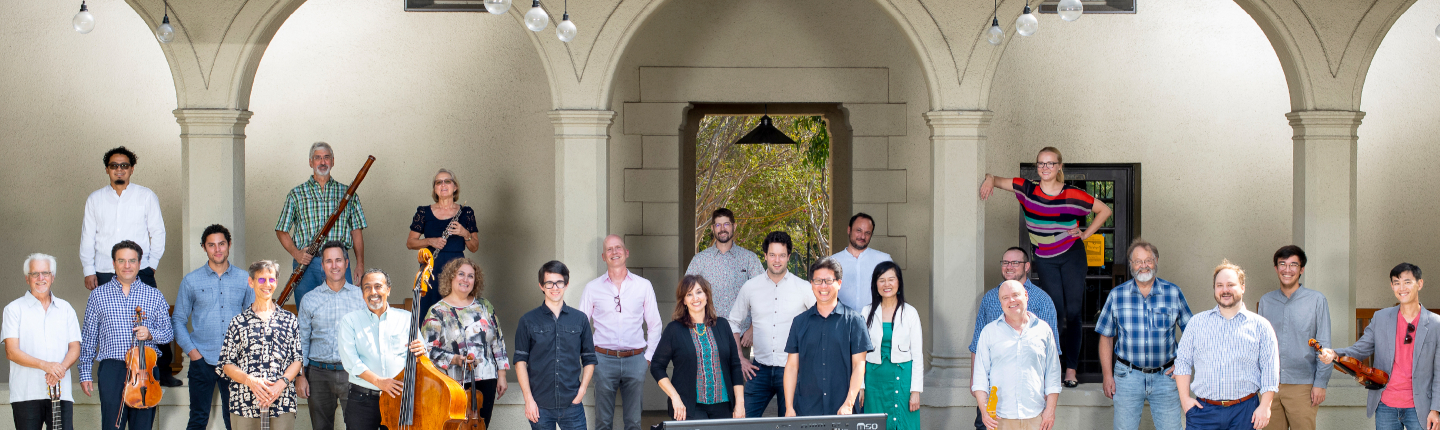 Twenty-five of the 53 personnel in Oxy’s Music Department.