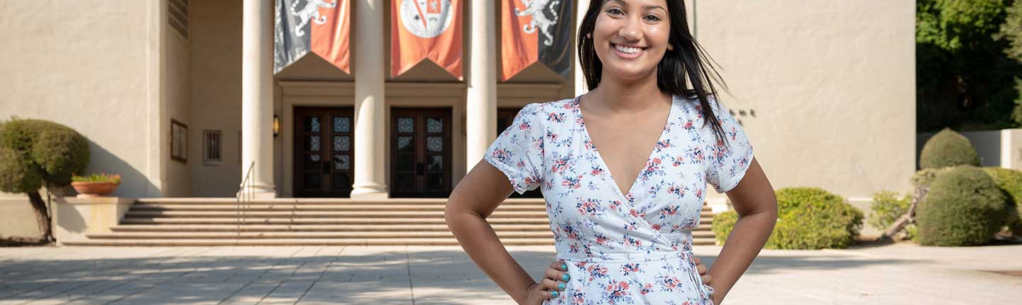 Oxy student Wafa Abedin