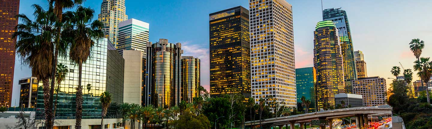 Scene of downtown Los Angeles