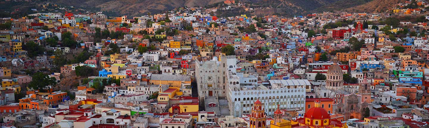 Bird's eye-view of Spanish city