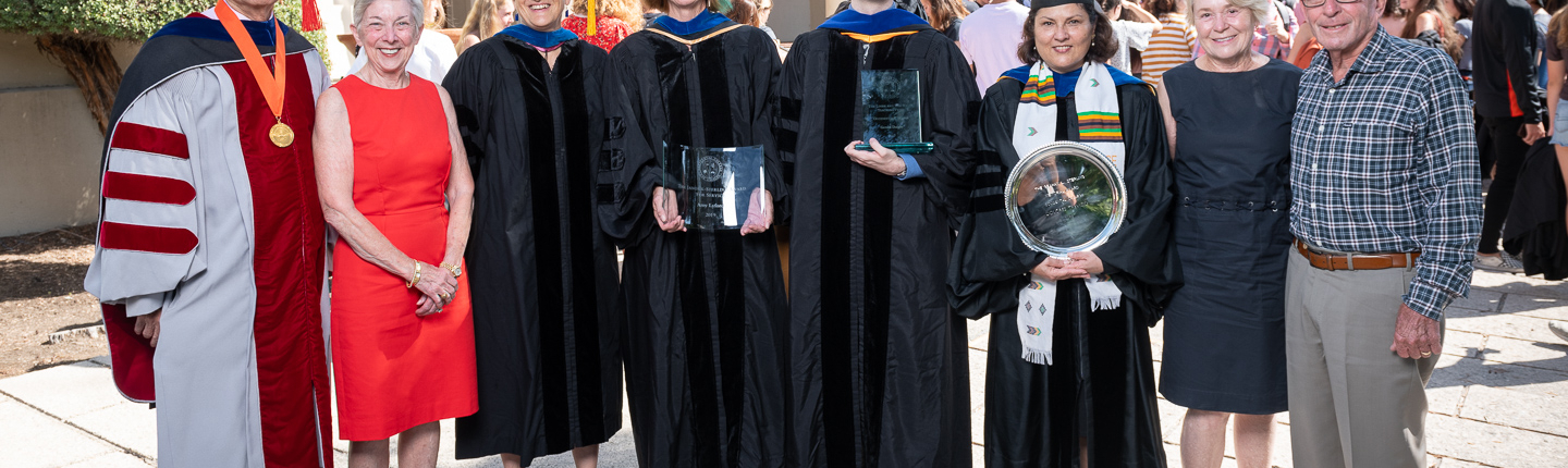 Occidental faculty were honored at the College's 2019 Convocation ceremony.