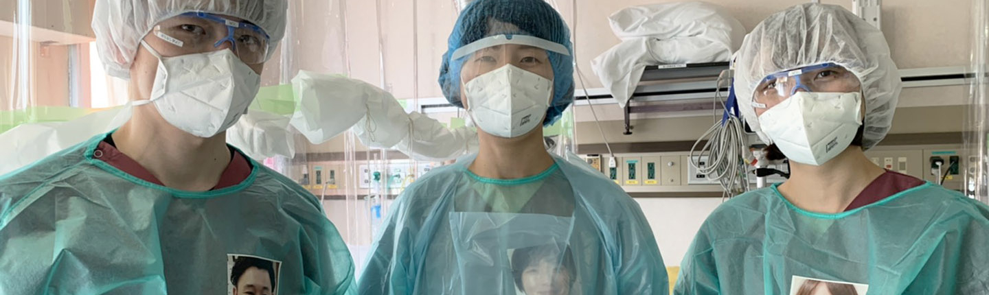 Nurses in Japan wearing PPE Portraits