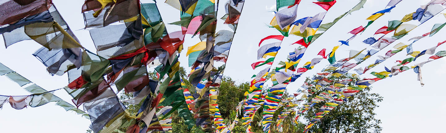Prayer flags in Sikkim