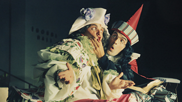 Dean Simons ’59 and John Ingle ’50 in Moliere’s The Would-Be Gentleman (1962)