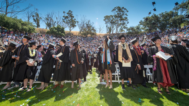 Commencement scene